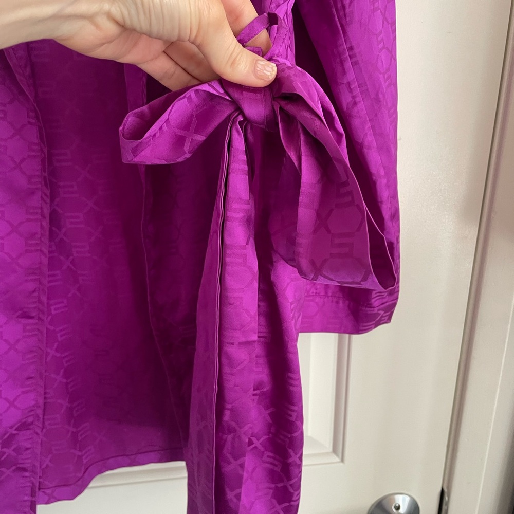 Savage X Fenty Purple Soft Pajama‎ Robe - Picture 5 of 8